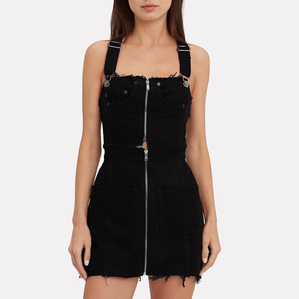 Re/Done Denim Pinafore Dress